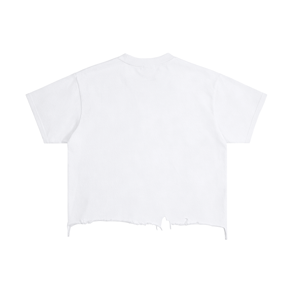 Buckaroo Boxy Distressed Hem T-Shirt